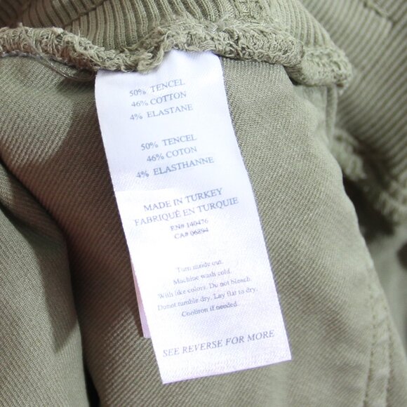 Faherty Field Joggers Pant Surplus Olive Green Tencel Cotton Size XL - Picture 13 of 14